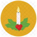 Candle Mistletoe Icon