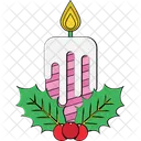 Mistletoe Candle Mistletoe Christmas Icon