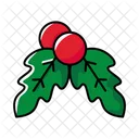 Mistletoe Christmas Decoration Icon