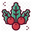 Mistletoe Berries Decoration Icon