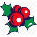 Berry Mistletoe Christmas Icon