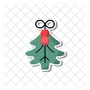 Mistletoe Christmas Decoration Icon