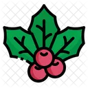 Mistletoe Christmas Holiday Icon