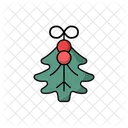 Mistletoe Christmas Decoration Icon