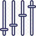 Mixer De Volume Equalizador De Audio Preferencias Musicais Ícone
