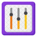 Mixer De Volume Mixer De Som Equalizador De Volume Icono