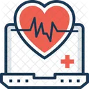 Cuore Frequenza Monitor Icon