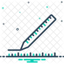 Misura Distanza Calcolo Righello Distanza Scala Dimensione Pollici Centimetro Riga Icon