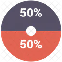 Kreis Diagramm Infografik Symbol