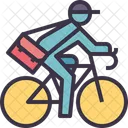 Fahrrad zur Arbeit  Symbol