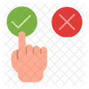 Mit Ja Feedback Gut Abstimmen Symbol