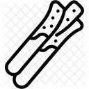 Mit Schokolade überzogene Brezeln  Symbol