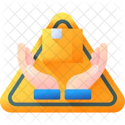 Mit Vorsicht behandeln  Symbol