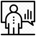 Mitarbeiter präsentieren  Icon