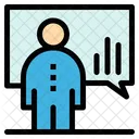 Mitarbeiter präsentieren  Icon