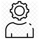 Mitarbeiterführung  Symbol
