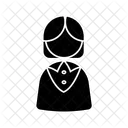 Weiblich Arbeitnehmerin Arbeitnehmerin Symbol