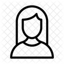 Weiblich Mitarbeiterin Benutzerin Symbol