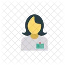 Mitarbeiterin Weiblich Madchen Symbol