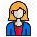Weibliche Mitarbeiterin Weiblich Frau Symbol