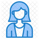 Weibliche Mitarbeiterin Weiblich Frau Symbol