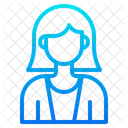 Weibliche Mitarbeiterin Weiblich Frau Symbol