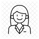 Weibliche Mitarbeiterin Weiblich Frau Symbol
