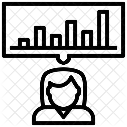 Mitarbeiterdiagramm für Frauen  Symbol