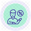 Mitarbeiterrabatt  Symbol