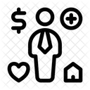 Leistungen an Arbeitnehmer  Symbol