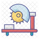 Miter Saw Lineal Style Iconscience And Innovation Pack Icon