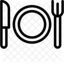 Mittagessen Mahlzeit Mittag Symbol