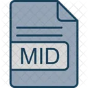 Mitte Datei Format Icon