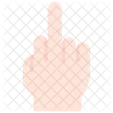 Mittelfinger Geste Hand Icon