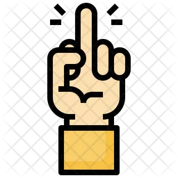 Mittelfinger  Symbol