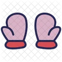 Mittens Winter Gloves Icon