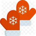 Mittens Christmas Gloves Protection Icon