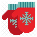 Mittens Warm Christmas Icon