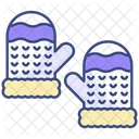 Mittens Winter Gloves Icon