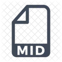 Mitte Datei Format Symbol