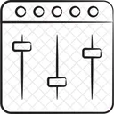 Kitchen Blender Equalizer Icon