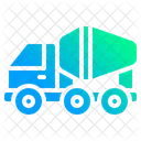 Mixer Truck Heavy Vehicle Concrete Icon