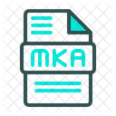 Mka Matroska Audio Audioformatdatei Symbol