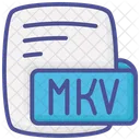 Mkv Matroska Video Color Outline Style Icon Icon