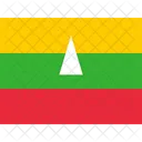 Mm Myanmar Banderas Iso Icono