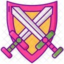 MMORPG Ein Massively Multiplayer Online Game Kampfspiel Symbol