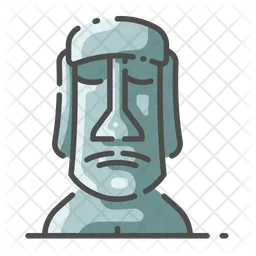 Moai easter island  Icon