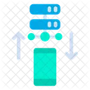 Datenubertragung Datentransaktion Mobil Symbol