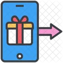 Mobile Online Gift Icon