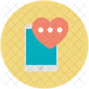 Mobile Device Love Icon